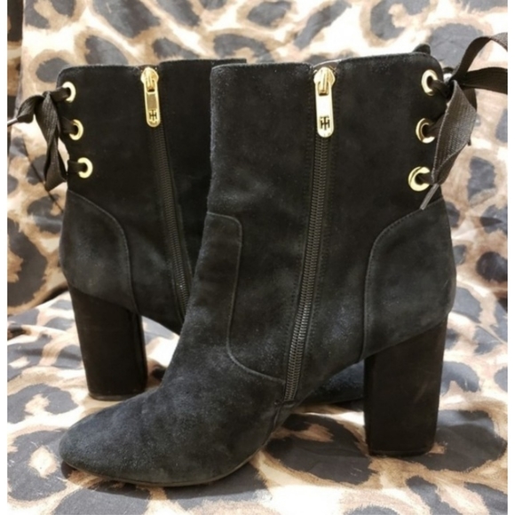 Tommy Hilfiger Suede Booties - Picture 2 of 4